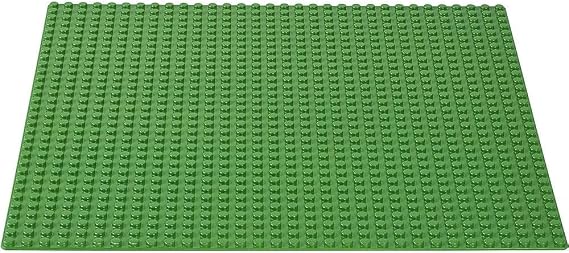 LEGO Classic Green Baseplate 2304 Supplement for Building, Playing, and Displaying Creations, 10in x 10in, Large Building Base Accessory for Kids and Adults (1 Piece)