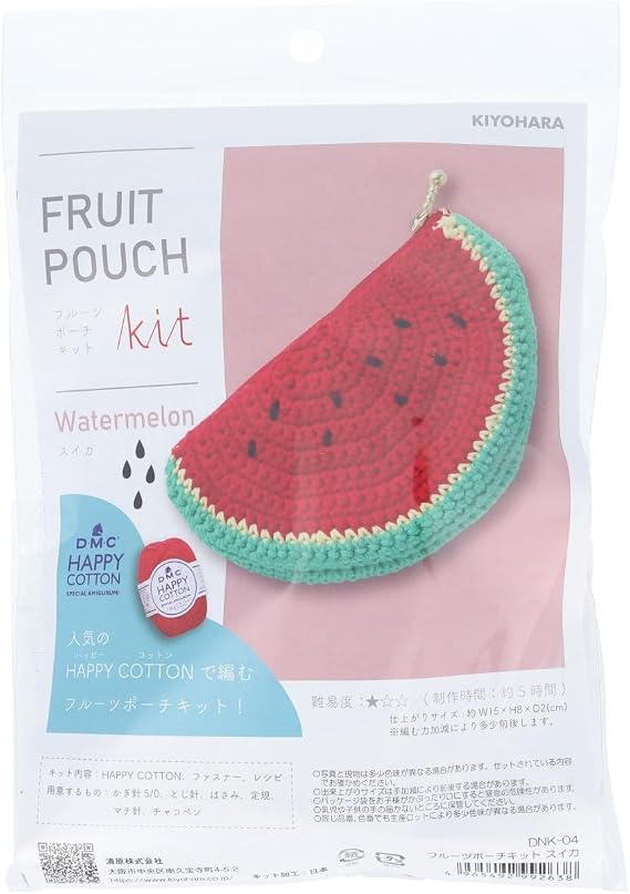 KIYOHARA Fruit Pouch Kit, 1 Set, Watermelon DNK-04