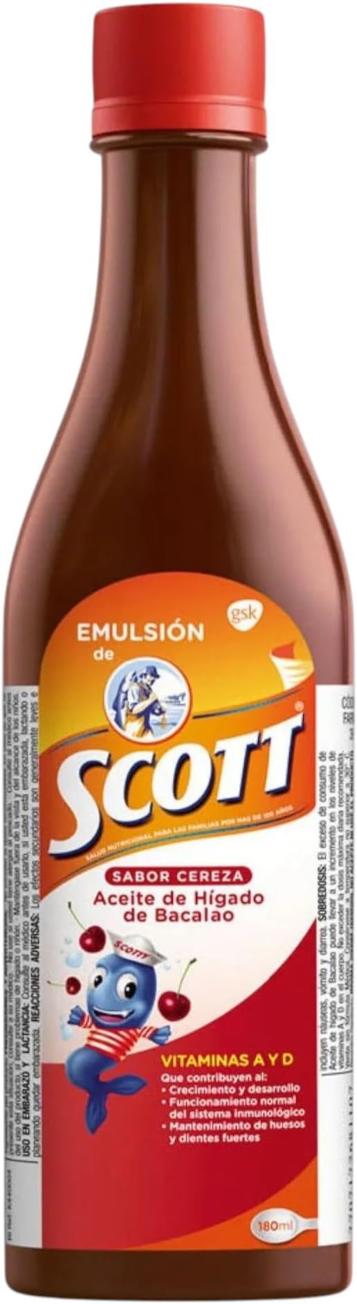 Scott Emulsion Cherry Flavor 180ml Bottle