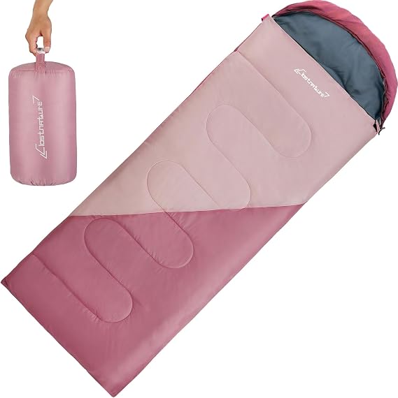 Clostnature Lightweight Camping Sleeping Bag for Adults and Kids(3/4.2LB)