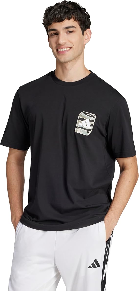adidas Men's Camouflage Woven Graphic T-Shirt