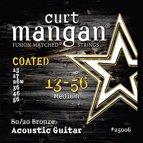 Curt Mangan 8020 Bronze Coated Acoustic Guitar Strings 13-56