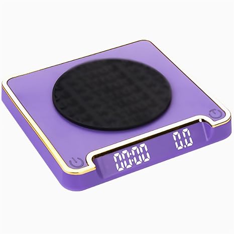 Coffee Scale with Timer, Digital Multifunction Weighing Scale for Pour-Over and Espresso, Measures Water Volume and Flow Rate