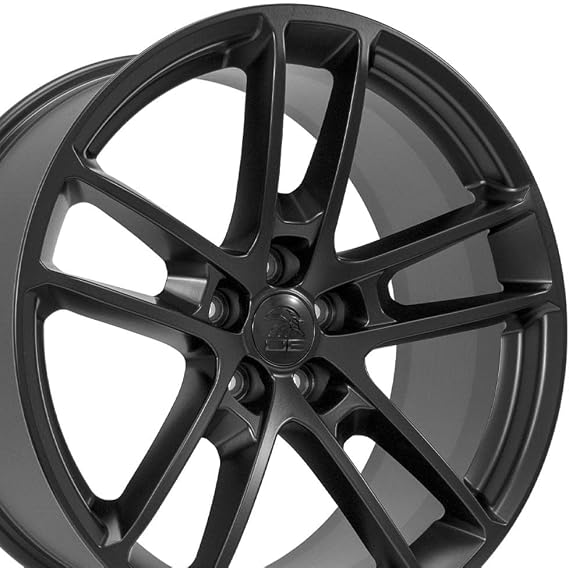 OE Wheels DG23 20 Inch Rim Fits Charger/Challenger SRT Hellcat Style 5x115 20x9 Satin Black - Hollander 2718 (1)