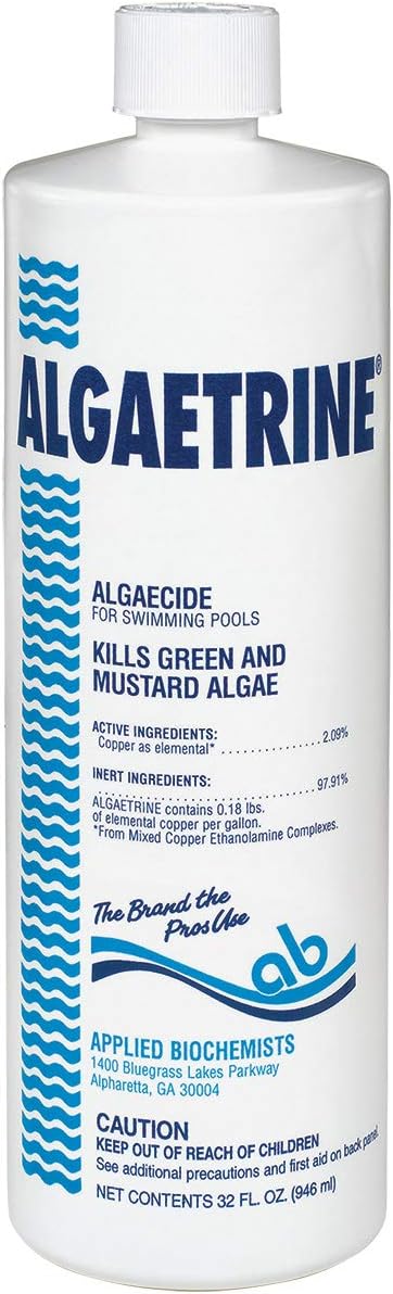 Applied Biochemists 406503A Algaetrine Swimming Pool Algaecide Cleaner, 32 fl oz