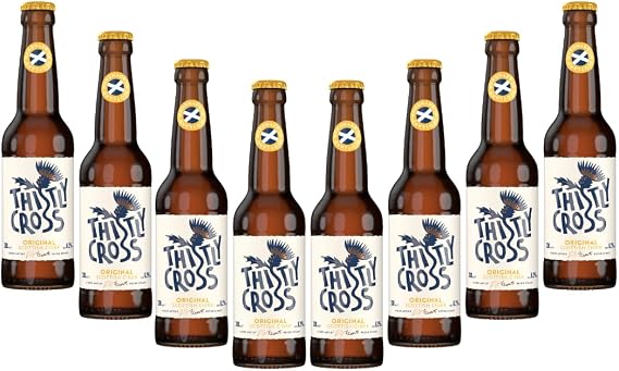 Thistly Cross Original Scottish Craft Cider – 8 x 330ml Bottles | Premium Apple Cider | Crisp & Refreshing Scottish Multipack