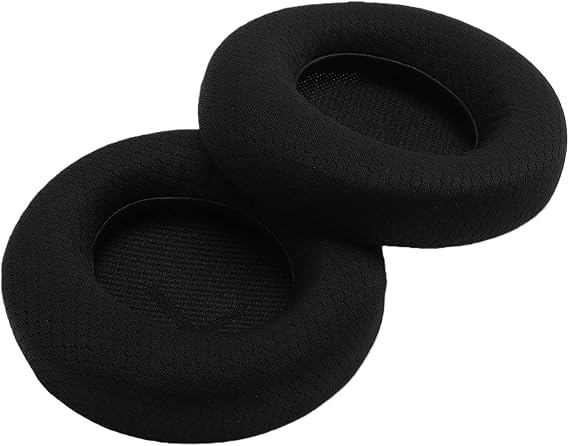 2pcs Ear Pads Replacement for Alienware AW720H AW520H Headphones, Breathable Mesh Fabric Foam Headset Ear Cushions with Memory Foam, for Comfortable Listening Experience
