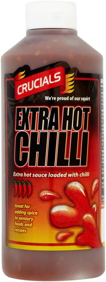 Crucials Extra Hot Chilli Squeezy Sauce 500ml (Q)