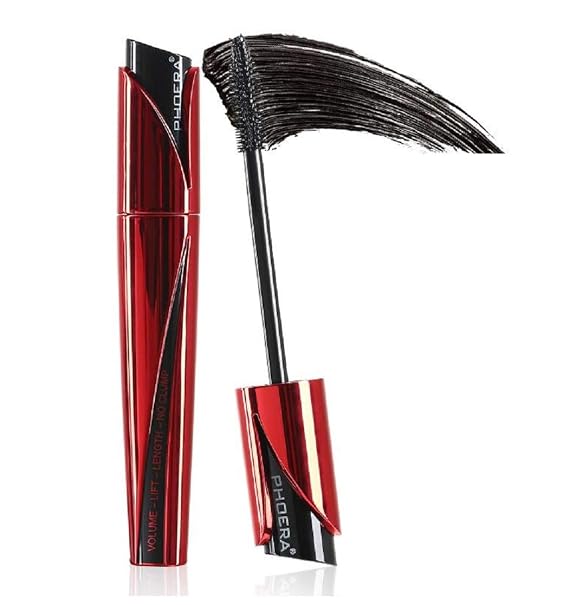AQUAPURITY - PHOERA Lash Volume Mascara Waterproof, smudge proof Long Lasting Fiber Lash Black Mascara, 9D Curling Eye Makeup Intense Lengthen & Volumize False Eyelashes | Cruelty Free...