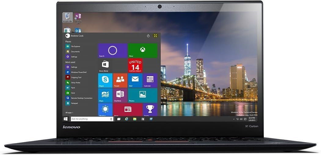 Lenovo ThinkPad X1 Carbon 5th Gen 20HR000FUS 14 FHD 1920x1080 Display - Intel i7-7600U Processor, 16GB RAM, 512GB PCIe SSD, Windows 10 Pro