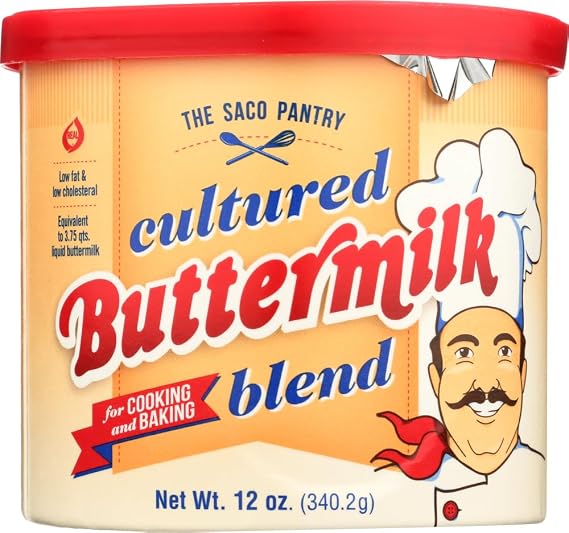 Saco Powdered Buttermilk, 12-ounce Cans (Pack of 3) by Saco
