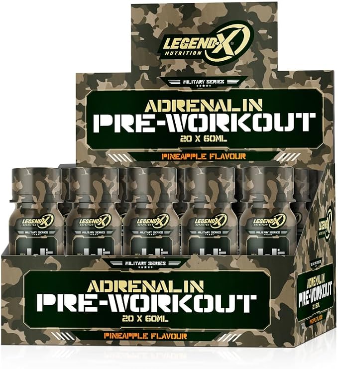 Legend Adrenalin-In Pre-Workout Shot 60 ml, Ananas Aroması, Enerji ve Performans Takviyesi
