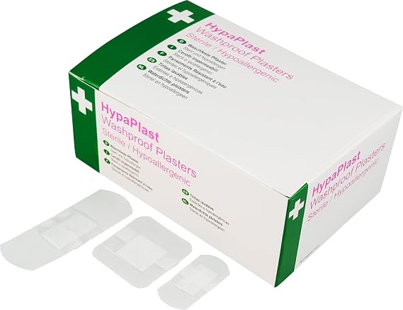 Safety First Aid Group HypaPlast Clear Washproof Assorted (Pack of 100)