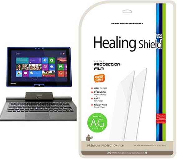 Healingshield AG Nanovid Anti-fingerprint Premium LCD Screen Protector for Toshiba Portege Z10T-A