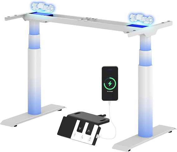 FLEXISPOT CylineX Pro Standing Desk Frame, 200KG Heavy Duty, 2 Motors
