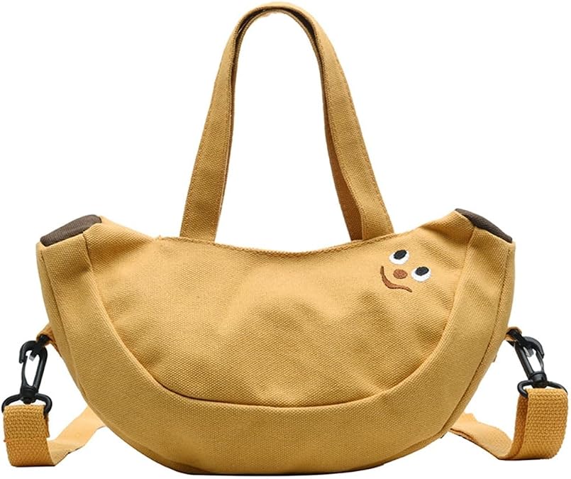 Women Bags Banana Shoulder Bag Ladies Hand-held Canvas Handbags and Purses Female Korean Style Crossbody Bag
