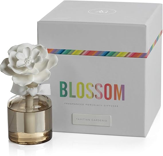 Zodax White Hibiscus Blossom Porcelain Diffuser