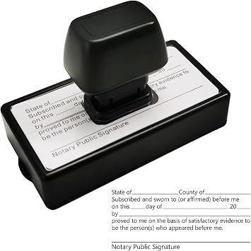 Notary Stamps,Self-Inking Notary Jurat Stamp, Acknowledgement Notary Seals for Public Supplies and Office Use,Notary Supplies That are Easy to Store