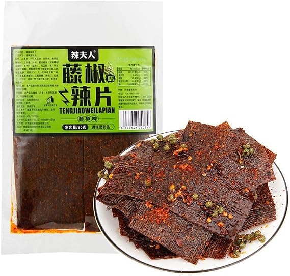Latio Spicys Stick Chinese Snacks, Latiao Spicy Strip Gift Pack(80G/Bag) Chili Pepper and Spicys Strip Combination, Vegetarian, Nostalgic Bean Curd Gluten Snacks, Casual Snack (Spicy slices,15 bag)