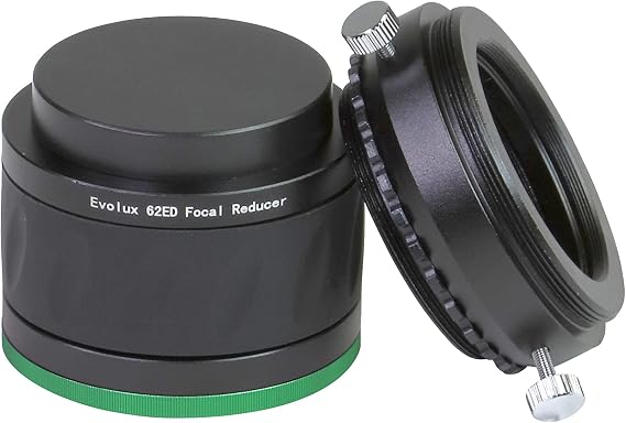 Sky Watcher Sky-Watcher Evolux 62ED Reducer/Flattener 0.9X - For Flat Field Astrophotography and Short Exposure Times - M56x1 Female/M48 Male Thread