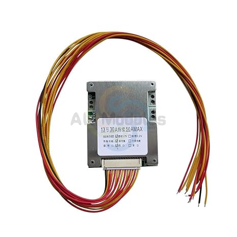 13S 48V 50A 18650 Li-ion Lithium Pack BMS Protection PCB Board with Equalization Consumer Electronics