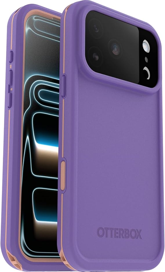 OtterBox iPhone 17 Pro Max (Only) FRE Series Waterproof Case with MagSafe - Rule of Plum (Purple) - Sleek & Stylish - Waterproof iPhone Case up to 2 Meters - IP68 - Phone Case for Swimming/Snorkeling