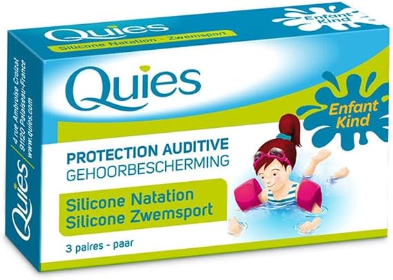 QUIES - Silicone Ear Protection for Children - Box of 3 Pairs