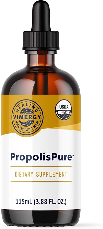 Vimergy PropolisPure Organic Liquid Propolis, Kosher, 115 mL, 57 Servings
