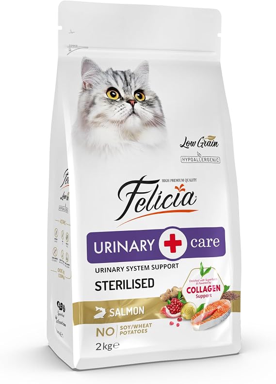 Felicia Az Tahıllı 2 Kg Sterilised Somonlu Kısırlaştırılmış Hypoallergenic Kedi Maması