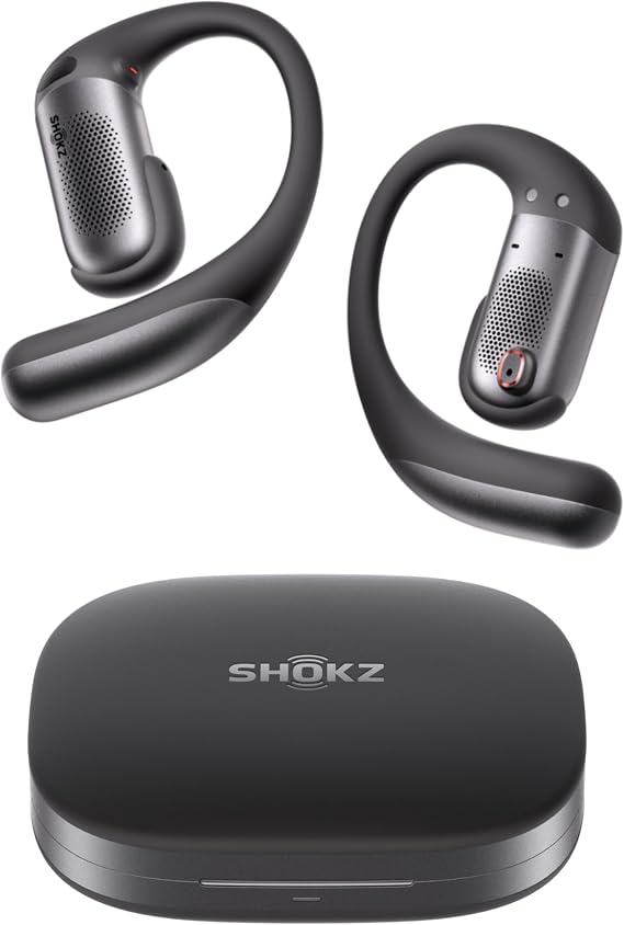 SHOKZ OpenFit Pro Open-Ear Earbuds with Noise Reduction, Dolby Atmos, Black