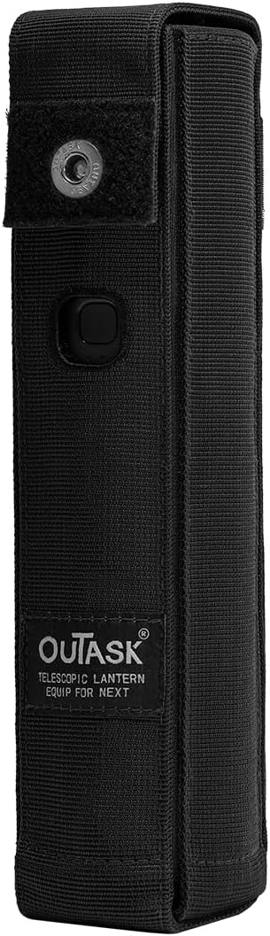 TD1 Lantern Accessories Telescopic Camping Light Case,Outdoor Camping Lantern Bag Portable Camping Gear Storage Box (Black)