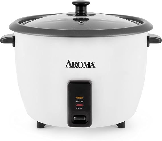 Aroma Housewares 32-Cup (Cooked) (16-Cup UNCOOKED) Pot Style Rice Cooker (ARC-7216NG) , White