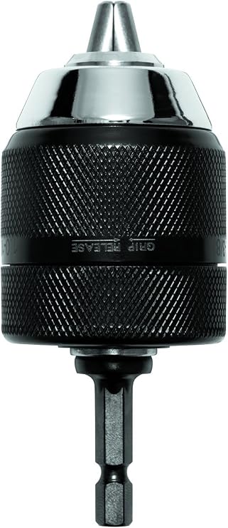 IRWIN Tools 1869514 Impact Performance Series Square Drive to Hex Shank Socket Adapter, 1/4-Inch Hex to 3/8-Inch Standard Keyless Chuck