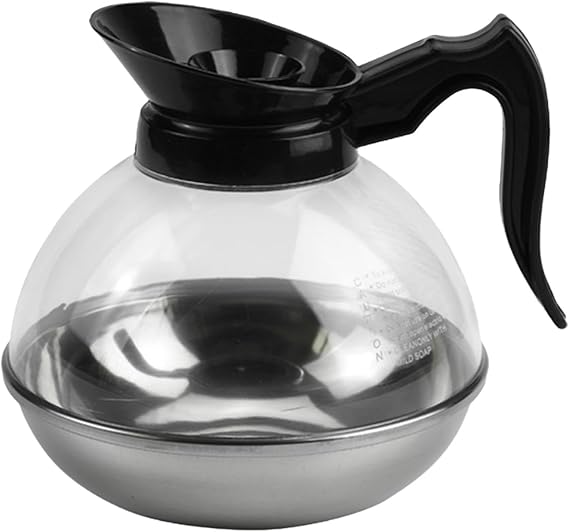 Stainless Steel Coffee Decanter Pot, 2.1L-3L Replacement Carafe for Pour Over Coffee and Restaurant Use