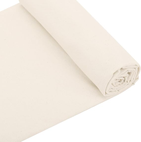 61" X 36"(1 Yard) Natural Cotton Duck Canvas Fabric (7oz)