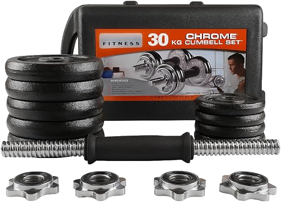 Cast Iron Adjustable Dumbbells Weight Barbell Set Men Women | Adjustable Dumbbell Set with Collars for Home Gym Bodybuilding, Weight Training, Strength Training | 15kg 20kg 30kg 50kg