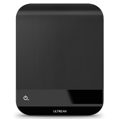 Ultrean Food Scale, Digital Kitchen Scale with LED Display, Weight Grams and Ounces for Baking Cooking, 6 Units with Tare Function, 11lb Batteries Included