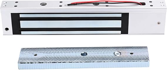 Electric Magnetic Door Lock Outdoor Waterproof 280KG 600lb Holding Force Electromagnet Lock 12V DC Fail Safe NC Mode for Access Control System