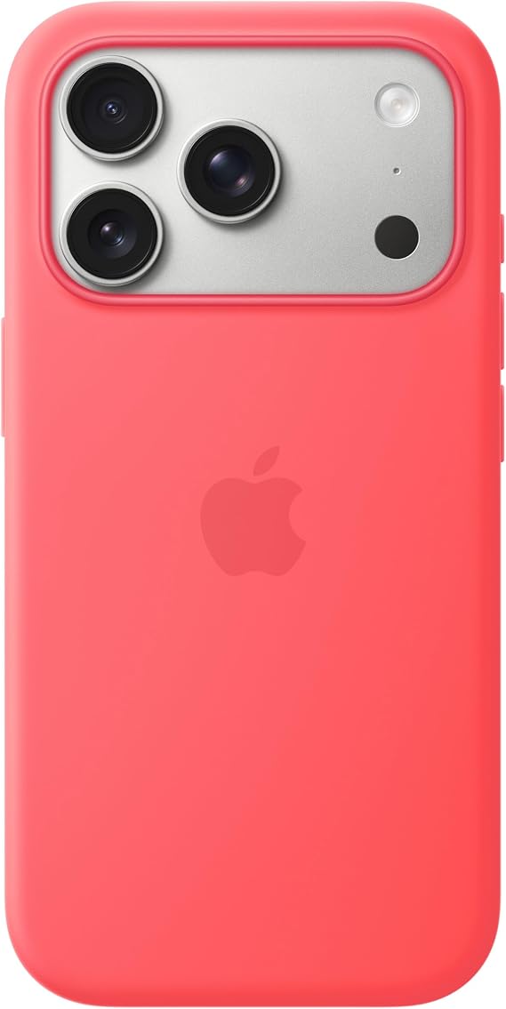Apple iPhone 17 Pro Silicone Case with MagSafe – Bright Guava ​​​​​​​