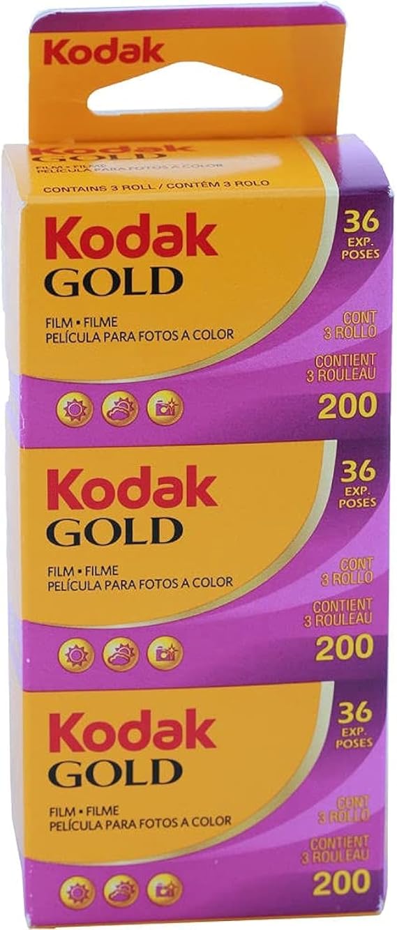 Kodak Gold 200 Foil Vertical Pack of 3 GB135-36