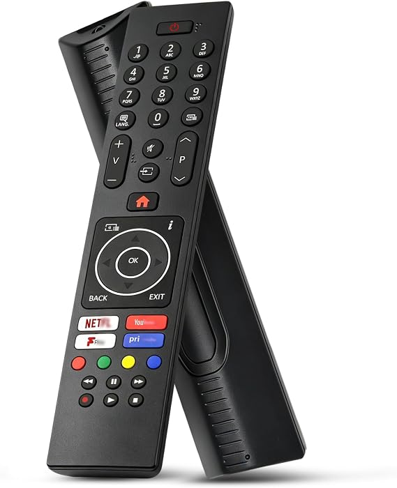 Bush TV Remote Control Replacement for Bush Smart TV Compatible with Finlux Digihome TVs - Universal Remote with Netflix YouTube Buttons No Setup Required