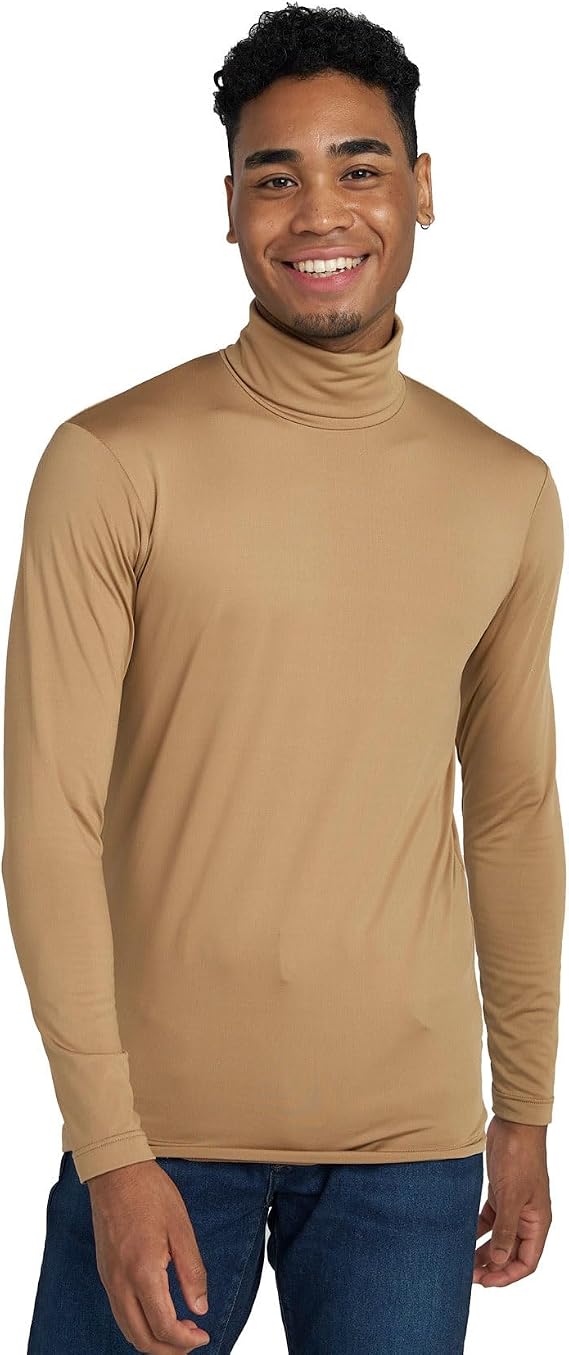 LAPASA Mens Thermal Turtleneck Underwear Top Fleece Long Sleeve Shirt Base Layer Undershirt Lightweight Midweight M122/M124
