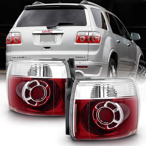 ACANII - For 2007-2012 GMC Acadia Factory Style Outer Body Mounted Tail LIghts Brake Lamps Assembly Pair Set Left+Right