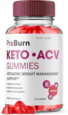rize labs - Pro Burn Keto ACV Gummies, Advanced Weight Loss Support, All Natural Apple Cider Supplement 60 Gummies