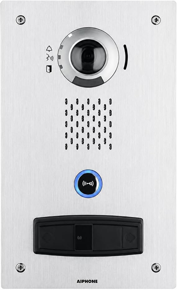 Aiphone IX-DVF-PR IP Video Door Station, Flush Mount, Proximity Reader, Stainless Steel
