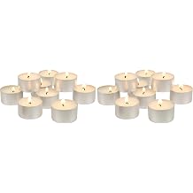 Stonebriar 600 Pack Unscented Tea Light Candles with 6-7 Hour Extended Burn Time, White, 300 Count