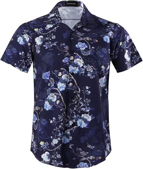 Allsense Men's Short-Sleeve Hawaiian Shirt