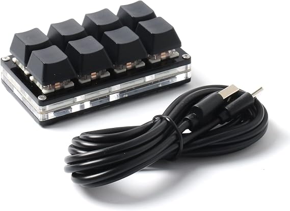 8 Keys Keyboard USB Interface Custom Copy Paste Shortcuts Mini Mechanical Keyboard for SayoDevice