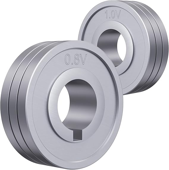 ARCCAPTAIN Wire Feed Rollers, 0.8/1.0 mm Wire Feed V-Rollers for SSJ29 Wire Feeders, MIG MAG Welder Machines, Machine Components