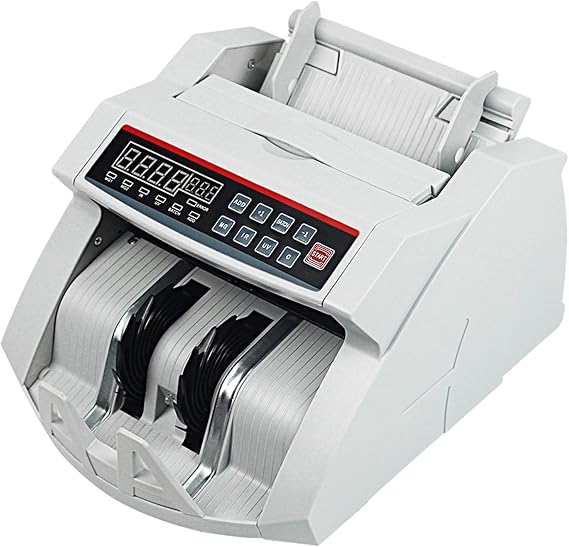 Money Counter Money Counter Machine for Paper and Polymer Currencies with Uvmg Function Billnote Counting Machine Money Detector Cash Counting Machine Fast and Easy to Use,Led Uv Mg Ir